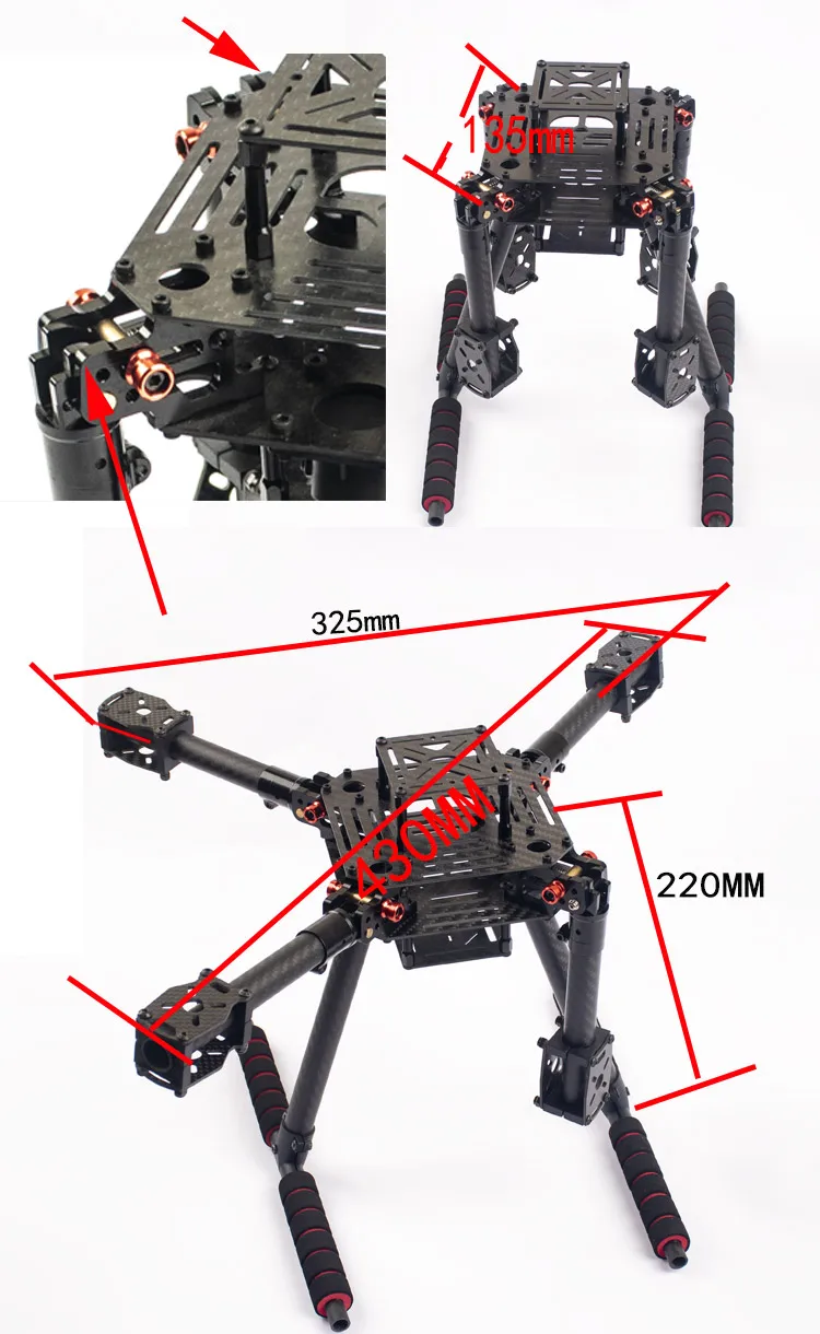 Flyroun LX350 PRO 350mm drone  - Drone Gimbal For Mirrorless reseña y precio