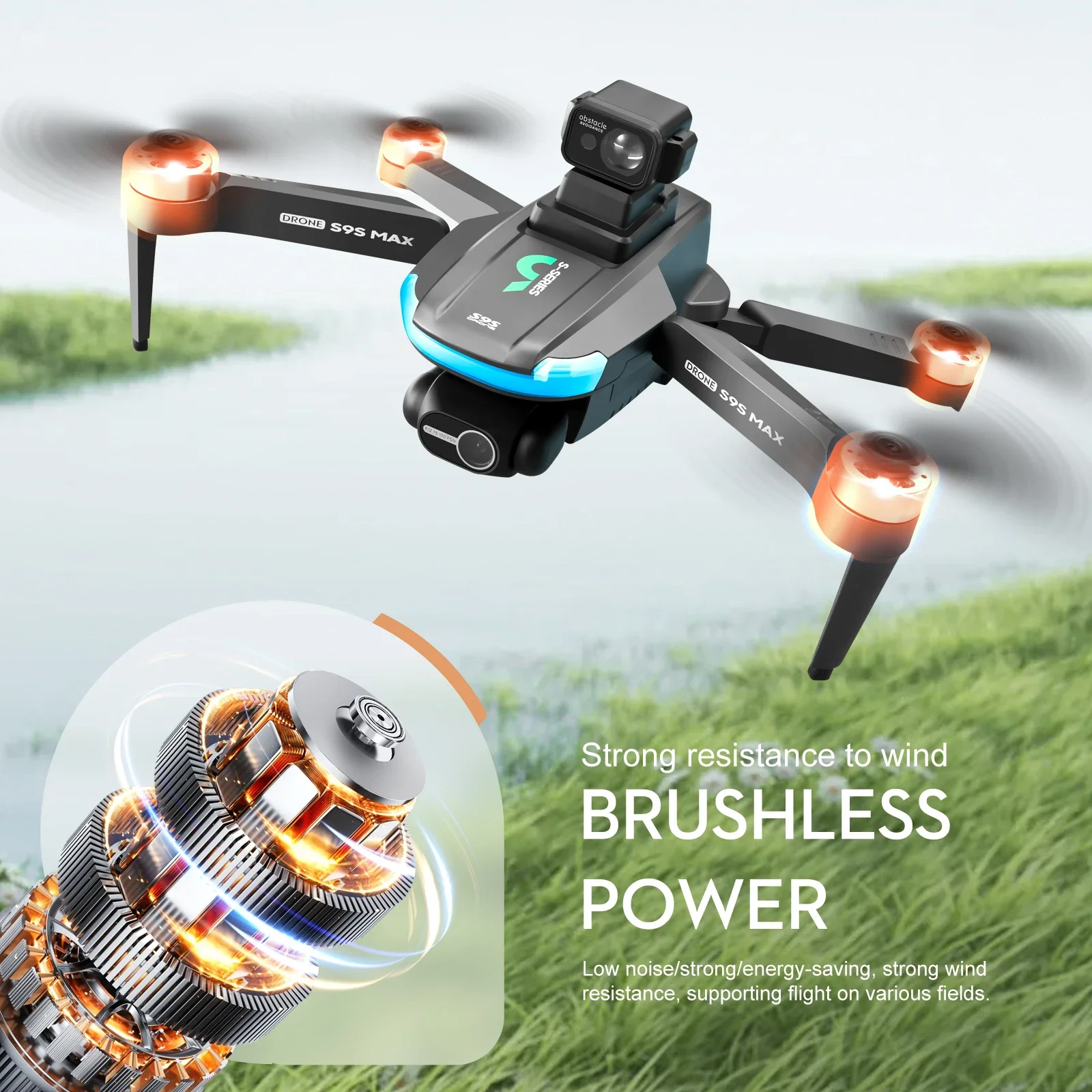 NEW S9S MAX MINI Drone 4K 2-Ax - Drone Gimbal Case reseña y precio
