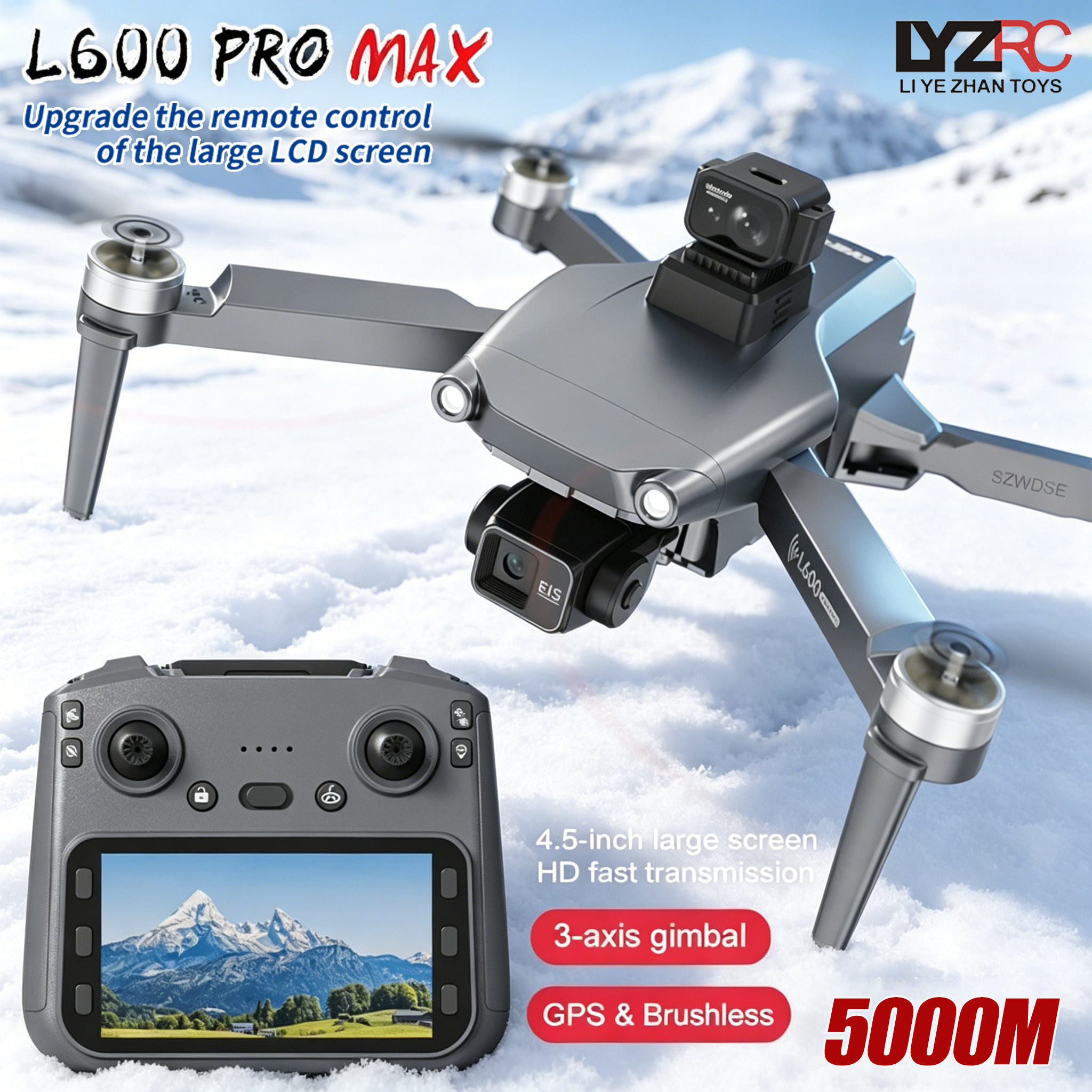 L600 MAX GPS Drone Professiona - Drone Gimbal 3 Axis reseña y precio