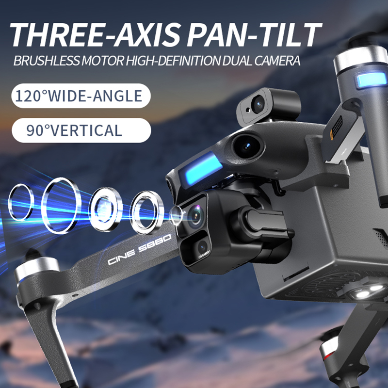 2026 New 8K Dual Camera Drone  - Drone Gimbal 3 Axis reseña y precio