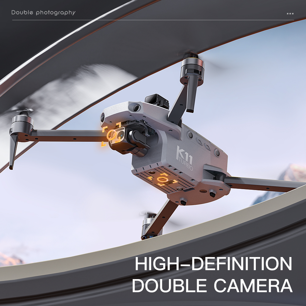 K11 Tubro Dual Camera GPS Dron - Drone Gimbal Mount reseña y precio