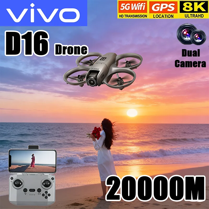 VIVO D16 Mini Drone 8K Camera  - Drone Gimbal 2 Axis reseña y precio