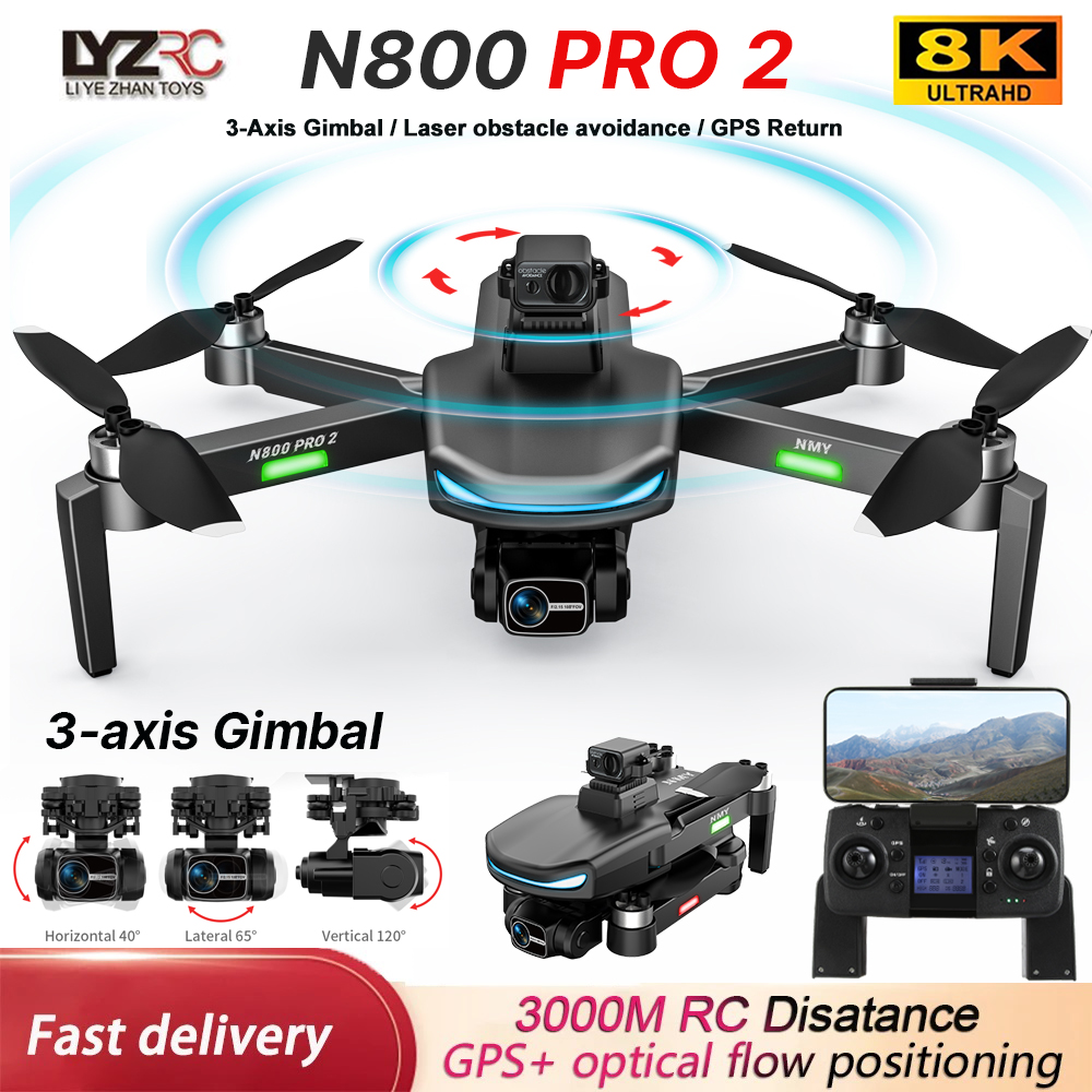 N800 PRO 2 GPS Drone Professio - Drone Gimbal 2 Axis reseña y precio